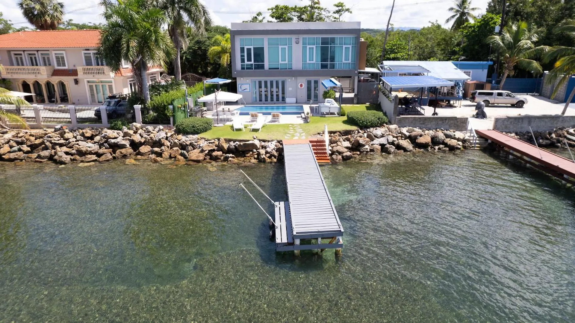 Ocean Front Luxury Villa With Pier And Heated Pool - Self Check In - Vj1 Cabo Rojo Puerto Rico