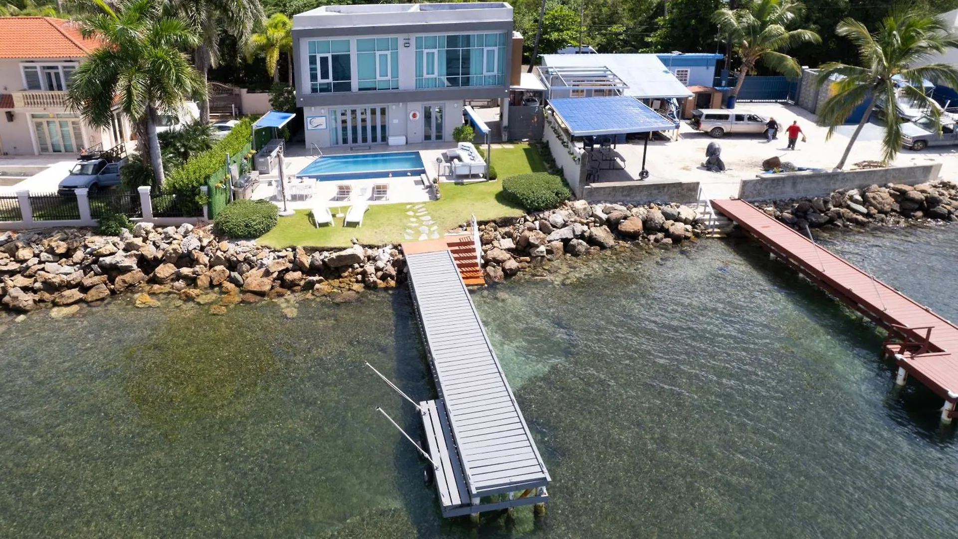 Ocean Front Luxury Villa With Pier And Heated Pool - Self Check In - Vj1 カボ・ロホ