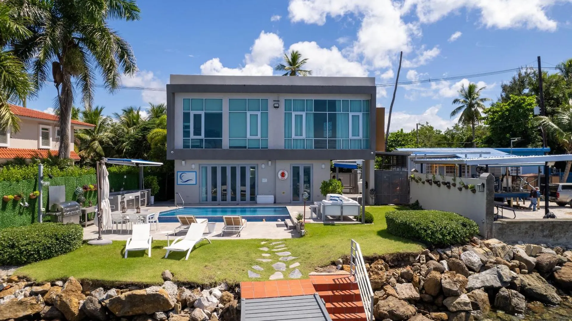Ocean Front Luxury Villa With Pier And Heated Pool - Self Check In - Vj1 カボ・ロホ