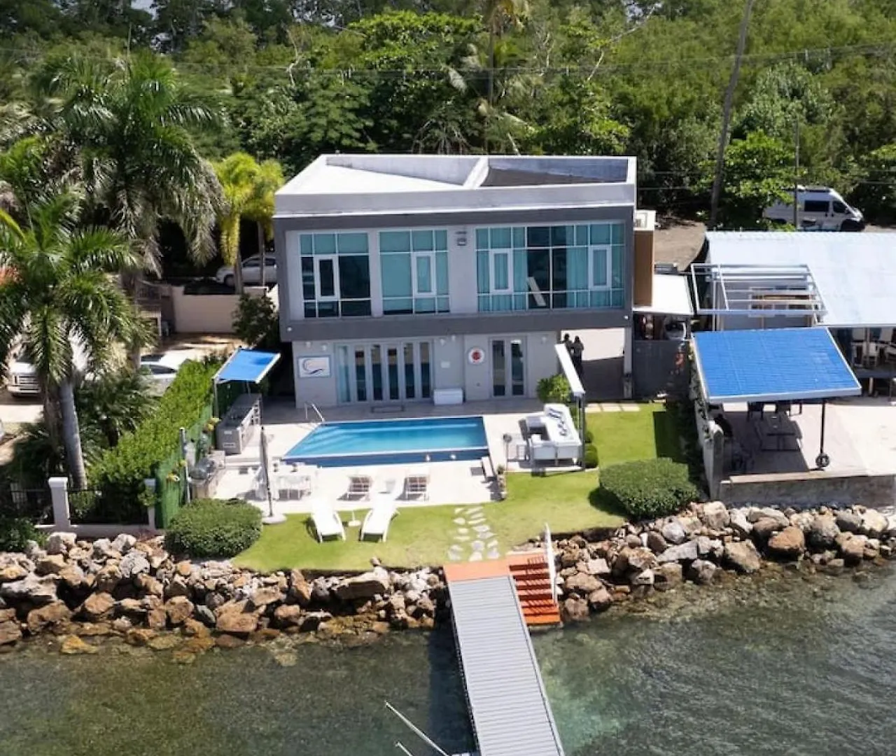 Ocean Front Luxury Villa With Pier And Heated Pool - Self Check In - Vj1 カボ・ロホ